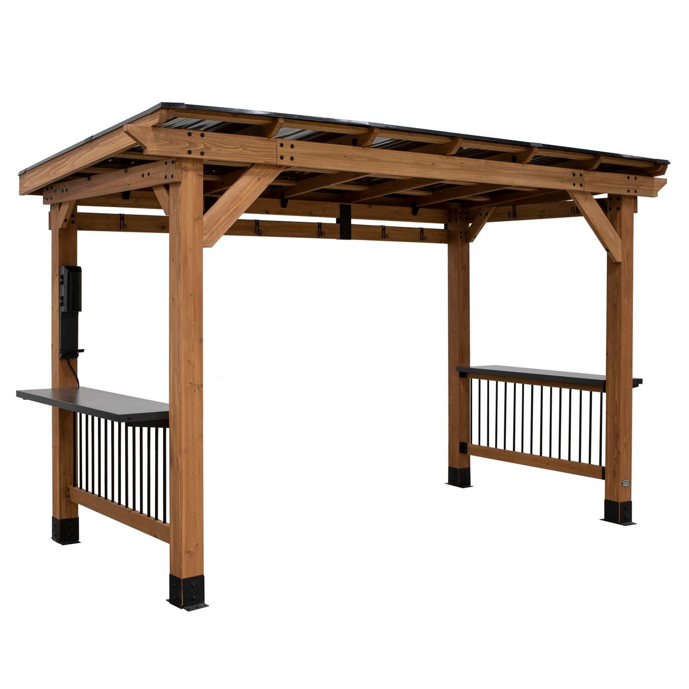 backyard discovery australia All-Season XL BBQ Gazebo for Outdoor Cooking Steel Roof Countertops & Anchoring