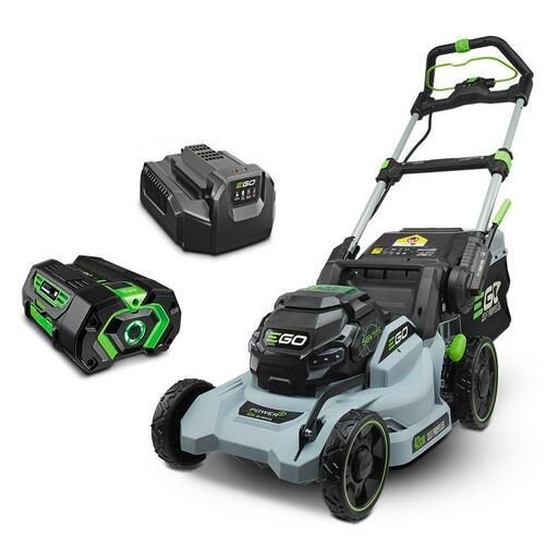 EGO LMST1703E-SP 56V 5.0Ah ARC-Lithium Cordless Brushless Power+ 420mm Lawn Mower with Carbon Fibre Shaft Brushless Line Trimmer Combo Kit