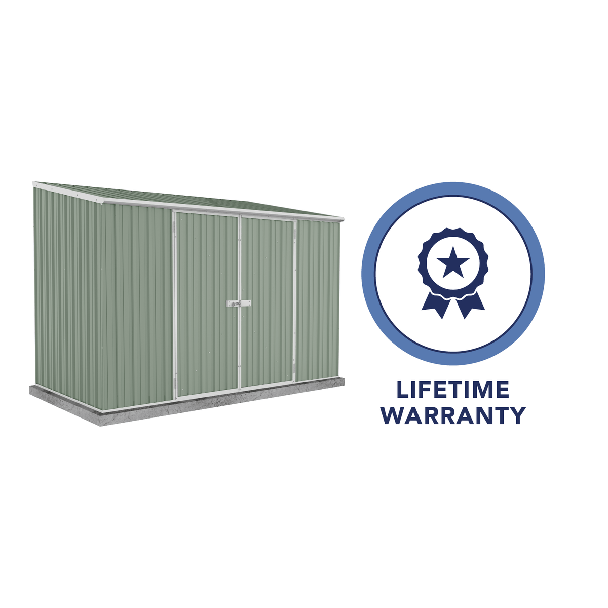 Absco Space Saver Shed 3.00 x 1.52 x 2.08m