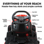 BAUMR-AG 38" Ride On Mower Tractor Electric Start