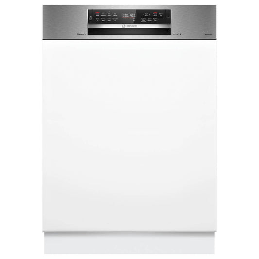 Bosch 60cm Series 8 Semi Integrated Dishwasher Brushed Steel SBI8ECS01A
