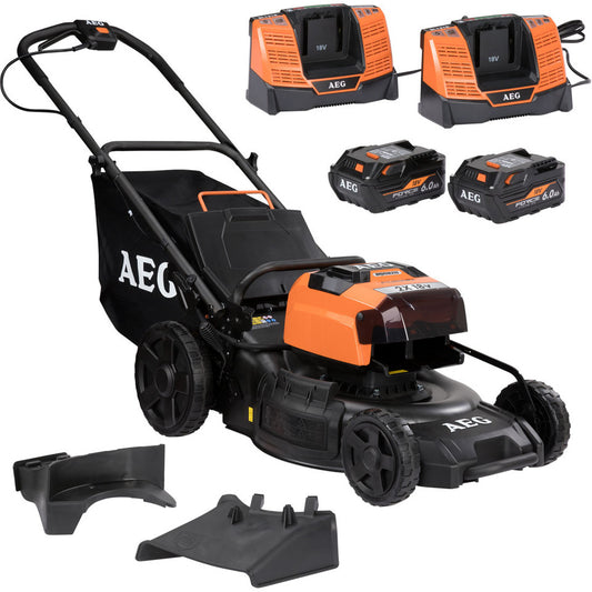 AEG Lawnmower 6Ah 18V alm18bs6 Kit
