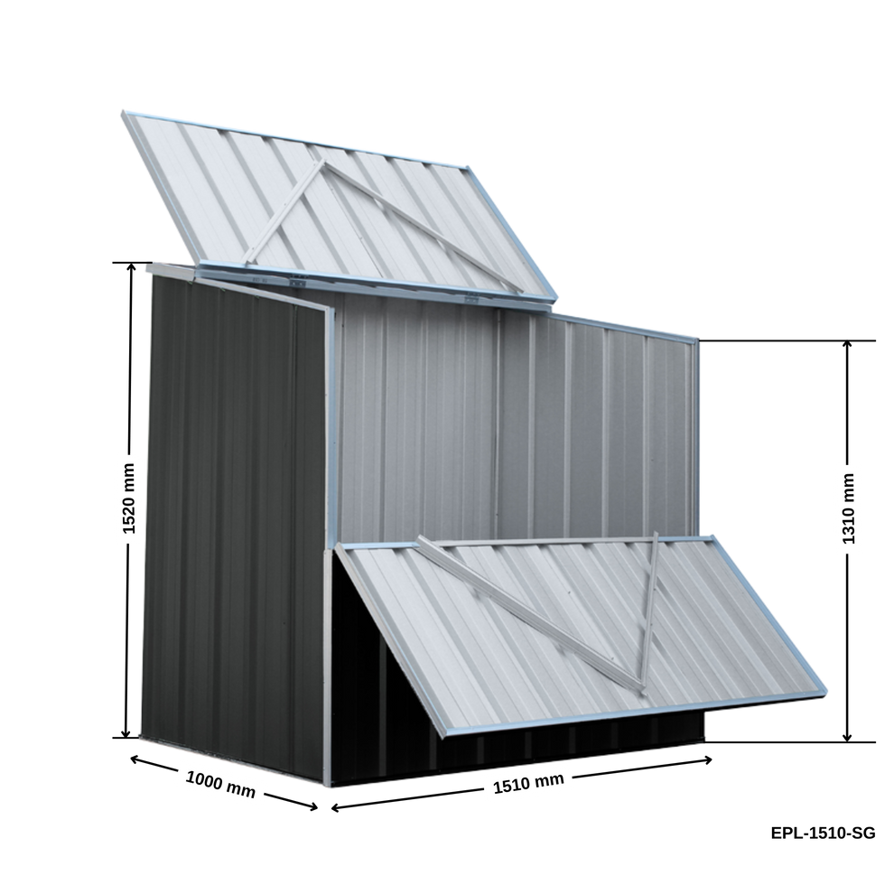 1.5m x 0.97m Pool Pump Shed