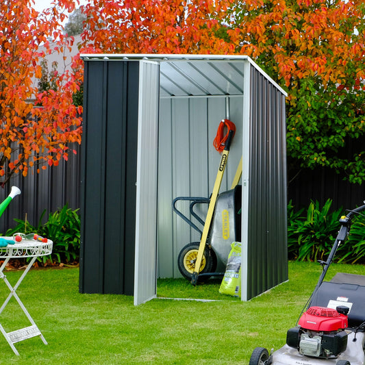 1.5m x 2.1m Skillion Roof Garden Shed