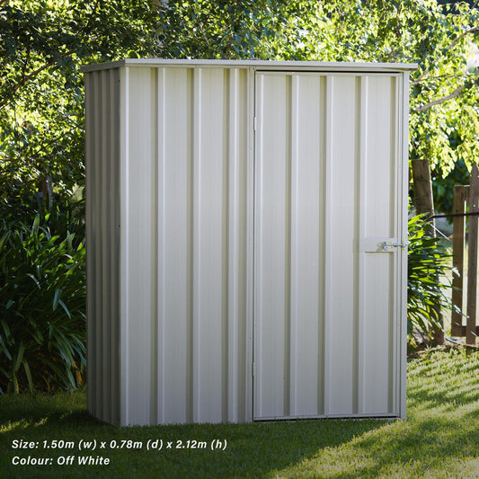 1.5m x 0.78m Flat Roof Garden Shed