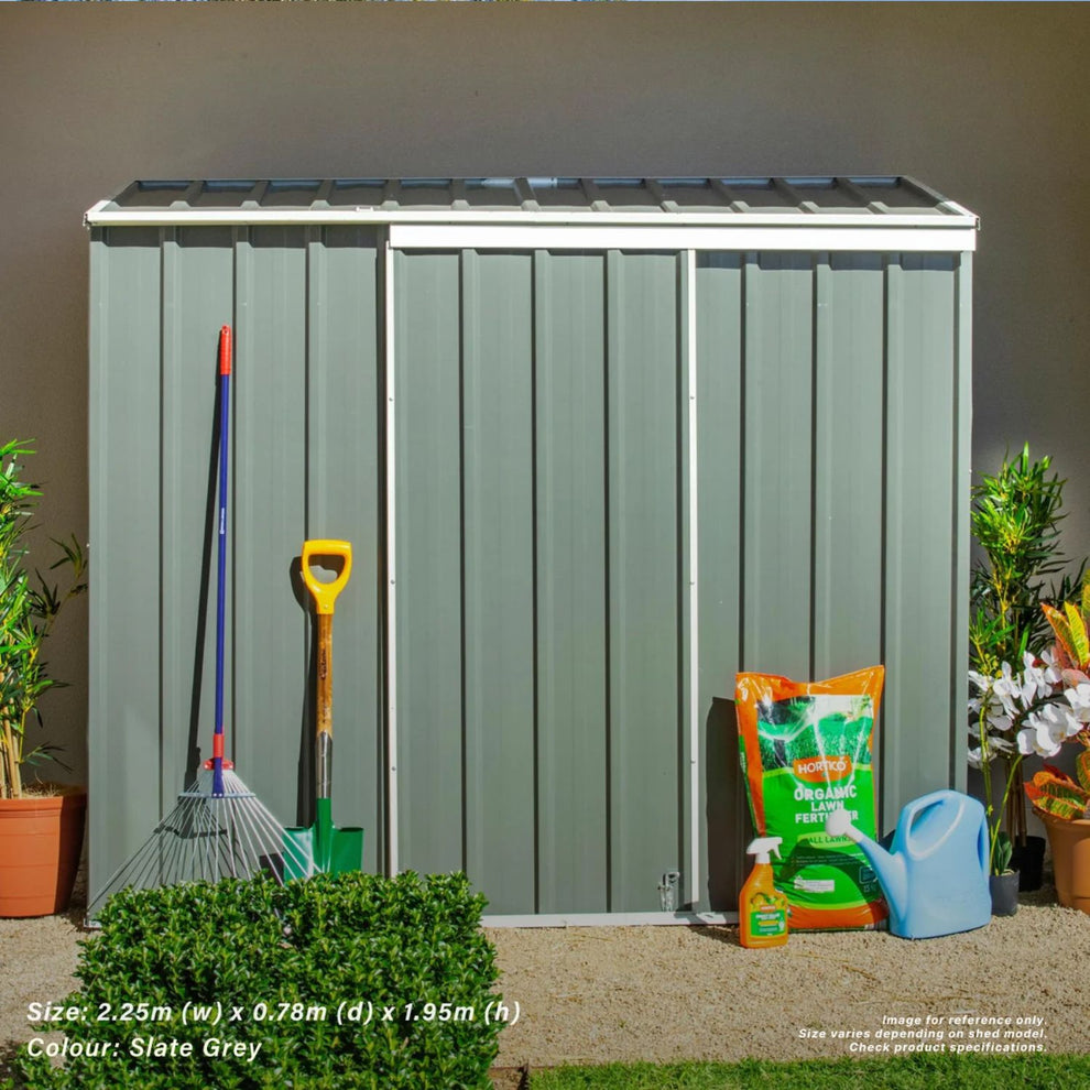easyshed 0.78m Narrow Slider Garden Shed