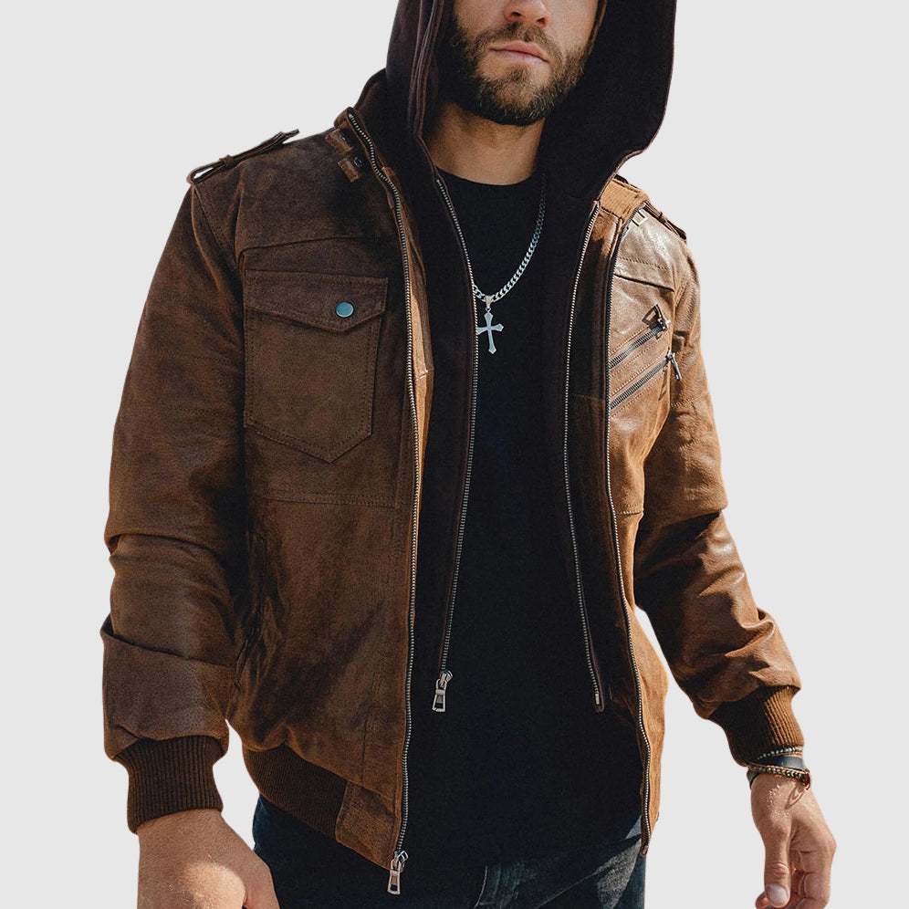 Lorenzo Vitali Ironwood Leather Jacket