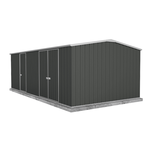 5.96mW x 3.0mD x 2.06mH Garden Shed Workshop Three Door