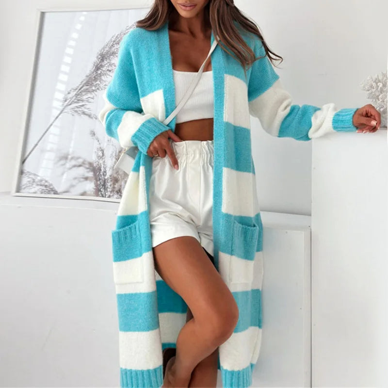 Sofia Amoretti Relaxed Striped Cardigan