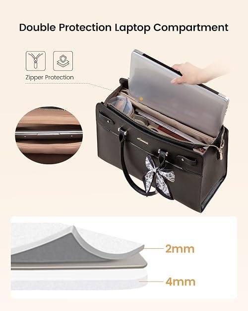 LOVEVOOK Laptop Tote Bag for Women - Image 2